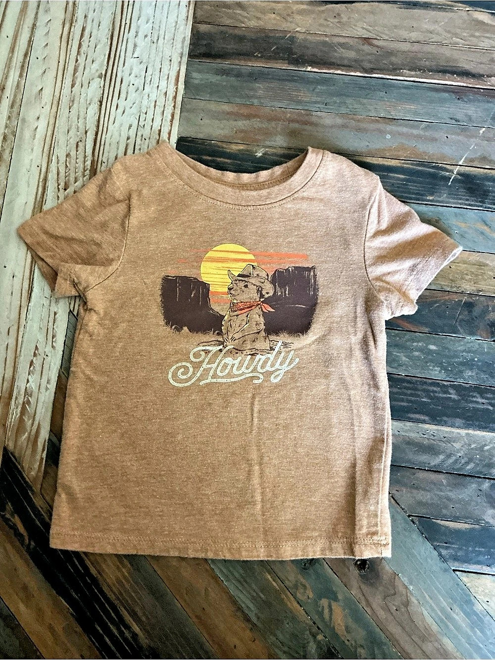 Cat & JackBoys Howdy Graphic Tee Orange
